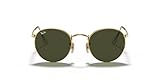 Ray Ban Unisex Rb 3447 Sonnenbrille, Gold (Gestell: Gold Glas: Grün 001), Small (Herstellergröße: 50) EU