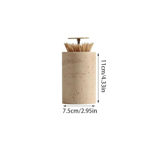 Distributeur de Cure-Dents de Type Poussoir LUNIZ Salon Maison