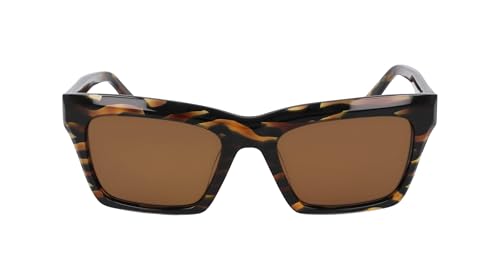 Donna Karan Women'S Sunglasses Do515S - Brown Horn With Solid Brown Lens