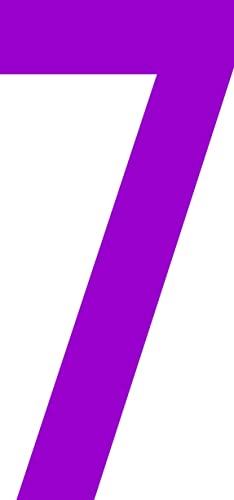 ShirtInStyle Numéro Autocollant, De 2-50cm Hauteur, Mülltone, Porte Maison, Bricoler, Bateaux, Numéros, Plaque D'Immatriculation, Portes, Casier, Vestiaire, Domicile, Bootsnummer, Nombre 7-18cm, Mauve Cover