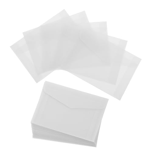 Sobres de papel de vidrio translúcido de 100 unidades para semillas y boletos de lotería