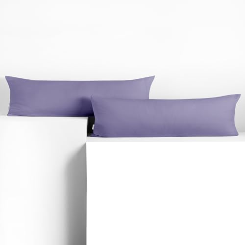 DecoKing 2 Kissenbezüge 40x145 cm Jersey 100% gekämmte Baumwolle Amber – Ansicht 1