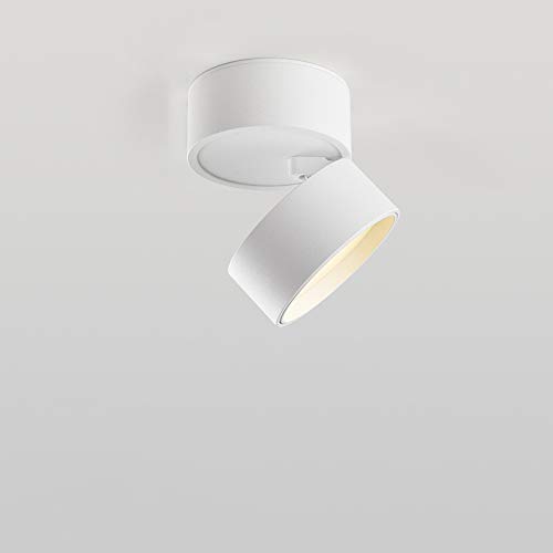 Surface Mounted Downlight Led Ceiling Light Circular Astigmatism Track Spotlight Ceiling Free Opening Aisle Living Room Light Track Light Clothing Store Commercial Homev (Color : White White L