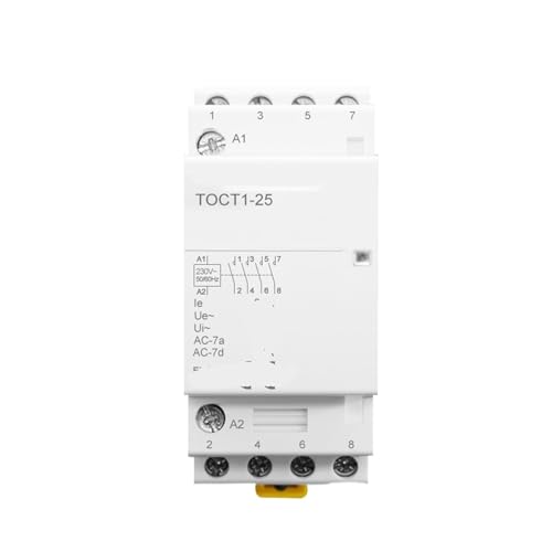 Contacteur modulaire TOCT1 25A pour éviter les surcharges de tableau 4P 220V