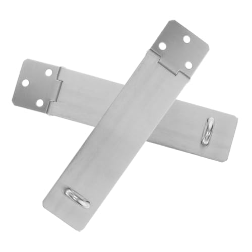 HOLIDYOYO Stainless Steel Door Security Latch Easy Install Safety Hasp Lock for Wooden Doors Heavy Duty Security Hinge for Cabinets and Gates