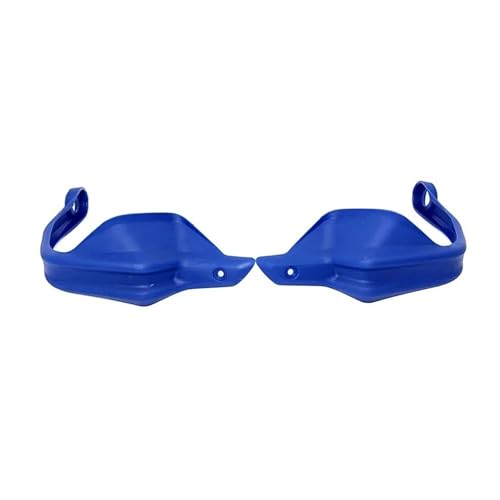 Protège-mains moto déflecteur de vent aspect carbone bleu performant