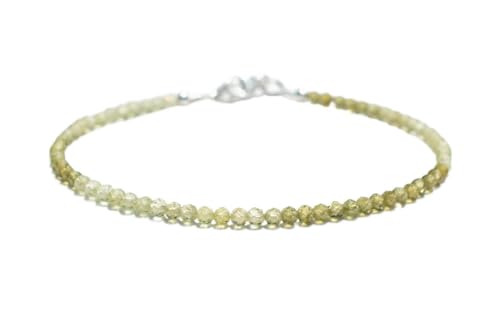 Bracelet en grenat grossulaire 3mm LKBEADS, le bijou idéal pour sublimer vos looks d'été