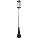 Z-Lite 531PHBXLR-564P-BK 1 Light Outdoor Post Mounted Fixture, Black