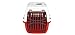 Kerbl Pet Transportbox Expedion, Creme/Bordeaux, 45x30x30 cm, Hundebox, Katzenbox, Hundetransport, Kunststoff, kleine Hunde, Katzen