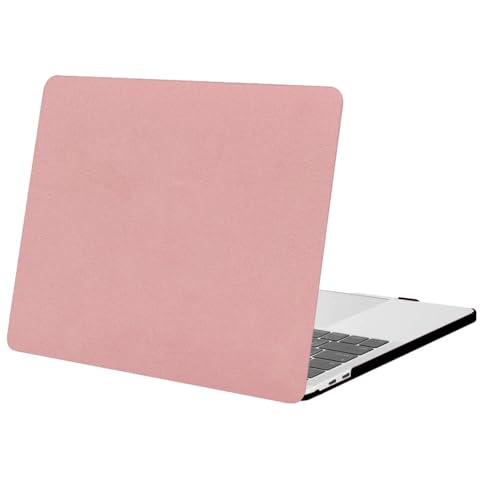 Image of MOCA Compatible with MacBook Air 13 inch Case M1 Chip 2021-2018 Release A2337 A2179 A1932, Plastic Hard Shell&Keyboard Cover for MacBook Air 13.3 inch Case, (Pink, New Air 13 2021-2018)
