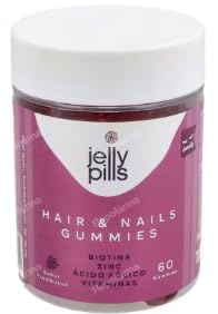 Gummies para pelo y uñas Jelly Pills con biotina y ácido fólico para dos meses