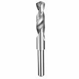 HARFINGTON 17mm Drill Bit 1/2' Reduced Shank Round 4241 High Speed Steel Uncoated (Bright) 118° Standard Point for Plastic Wood Copper Aluminum Iron Medium Soft Metal
