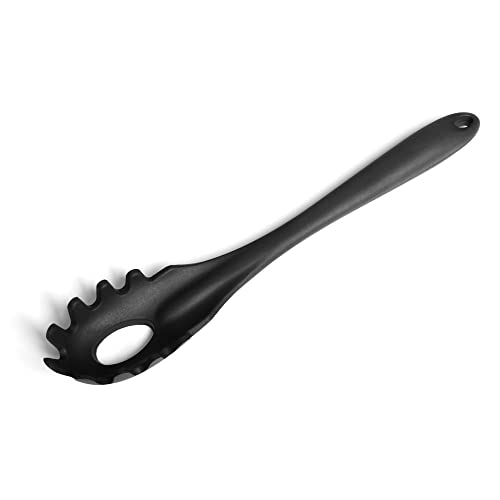 Pegador De Macarrão De Silicone Preto Oikos