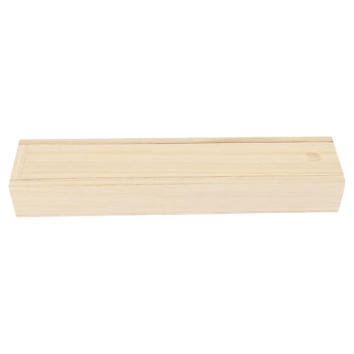 JOINPAYA Caja de Madera Retro Tapa Deslizante, Organizador Compacto para Joyas, Pendientes y Pulseras, Tamaño 23x5x3 Cm, Caja de Embalaje Multifuncional para Almacenamiento en Hogar y