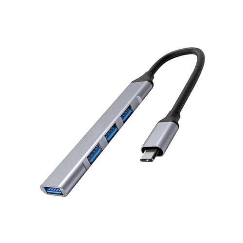 Image of ZAPIO 4-in-1 USB Hub with Type C Multiport Adapter, up to 5 Gbps Data Transfer Speed for PC, Laptops, MacBooks