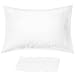 Beckham Hotel Collection Luxury Pillow Case (4 Pack) - Soft-Brushed Microfiber, Hypoallergenic, and Wrinkle Resistant - King - White