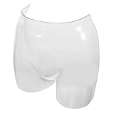 Cabilock Transparentes Hüftmodell aus Robustem Kunststoff für Unterwäscheanzeige Klarer Po modellhalter Wiederverwendbar und Stabil für Wäschegeschäfte und Ladendekor