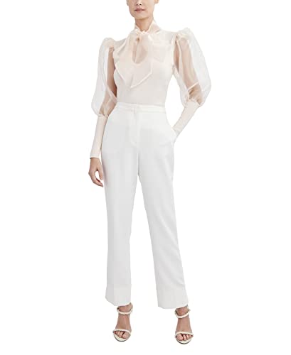 Bcbgmaxazria Womens Long Balloon Sleeve With Front Tie Sweater, Pink, X-Small Us #TOP3