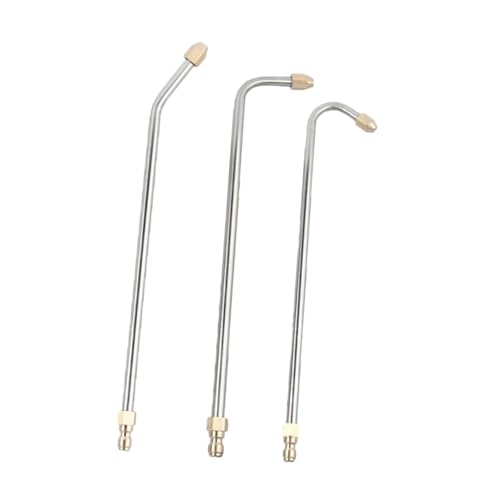 Balacoo 3-piece Stainless Steel Pressure Washer Extension Wand 90° Angle Nozzle Long Pressure Washer Wand Nozzle Replacement