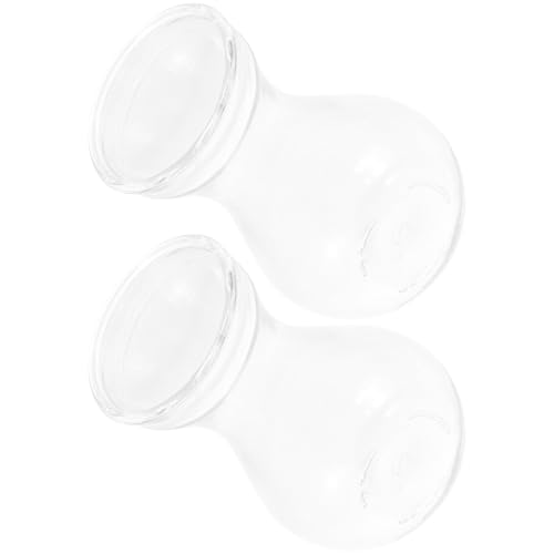 DOITOOL Lot de 2 Vases Cylindriques en Verre pour Compositions, Contenant pour Bulbes de Jacinthe, Décoration de Table Moderne