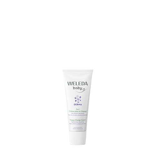 WELEDA Baby Derma, crema protettiva per il cambio pannolino, per pelle a tendenza atopica. Senza profumazione (1 x 50 ml)