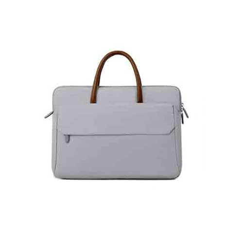 Sac ordinateur portable 15.6 pouces en tissu Oxford gris grand modèle