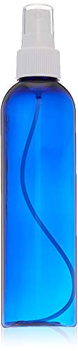 MoYo Natural Labs 8 oz Spray Bottle, Fine Mist Empty Travel Containers, BPA Free PET Plastic for Essential Oils and Liquids/Cosmetics (1 pack, Cobalt Blue)