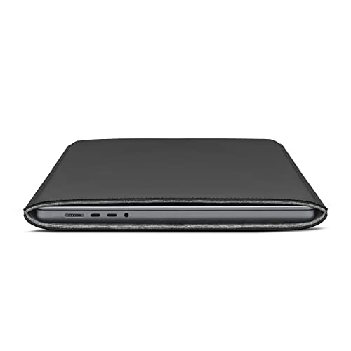 Funda MacBook Pro 16 Woolnut de PU mate negro para portátil 5