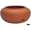 The HC Companies 21" Plastic Garden Hose Pot 21"x21"x9.38" Holds Hoses 75-100 ft in Clay Color