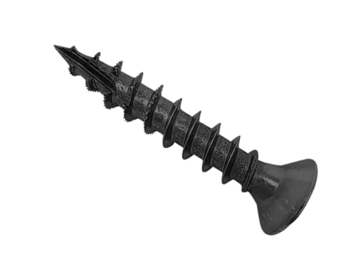 Forgefix, Spectre™ Lot de 200 vis à bois multifonctions compatibles PZ 5 x 30 mm Finition revêtue noire pour une excellente résistance à la corrosion