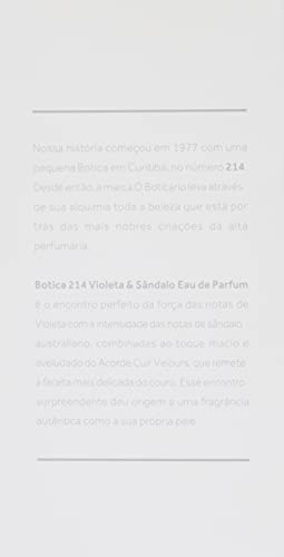 BOTICA 214 VIOLETA & SÂNDALO EAU PERFUM 75ML