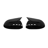 Auto Rearview Protection Cover Car Rearview Mirror Cover Cap Housing For Kia For Pegas 2011 2012 2013 2014 2015 Protective For Exterior Mirrors(With lam black)