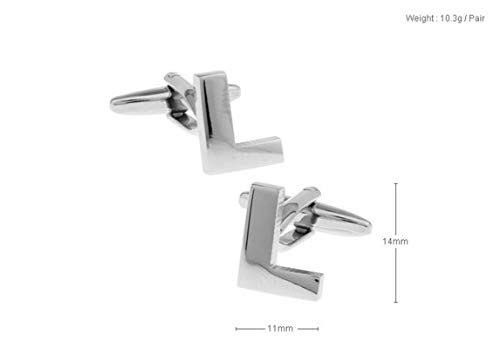 Mancuernillas Daesar para novio, modelo L plata miniatura 2