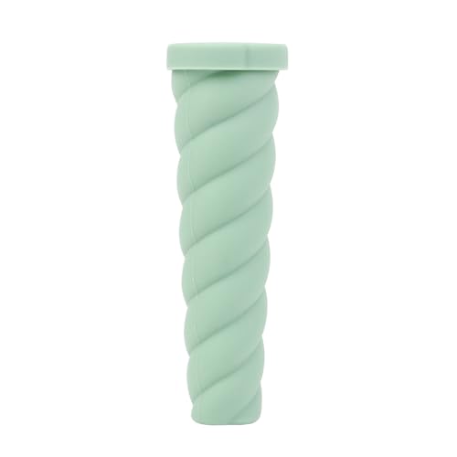 Ratpzou Molde para paletas de hielo, con tapa, accesorios reutilizables de silicona, moldes para congelador, para niños, crema, yogur, pasteles, fiestas, postres, cocina, bebida, alimentos, camping