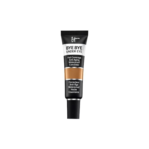 IT Cosmetics Bye Bye Under Eye Concealer, 12 ml, Hochpigmentiert, Hautglättend und feuchtigkeitsspendend, Für ein natürliches Finish, Wasserfest und nicht krümelnd, Farbton Rich 35.5