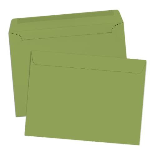 Luxpaper 9 X 12 Booklet Envelopes | Avocado Green | 70Lb. Text | 50 Qty #TOP2