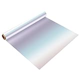 Contenido del paquete: recibirá 1 rollo de la película transparente brillante del arco iris, con un tamaño de aproximadamente 80 x 1500 cm, suficiente para cualquier proyecto de artesanía de bricolaje.Es confiable e impermeable al agua.