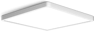 12 inch Square LED Ceiling Light, 24W 5000K Daylight Super Bright Ceiling Lights, 3200LM White Flush Mount LED Lamp, Recessed Lighting fixtures for Kitchen Bathroom Bedroom Hallway Office Garage