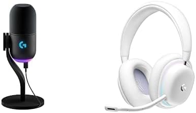 Micrófono para juegos Yeti GX Dynamic RGB con LIGHTSYNC, auriculares inalámbricos para juegos USB + G735