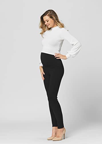 Conceited MT-SCUP16-BLACK-LX Maternity Leggings - Ponte Pants thumb #3