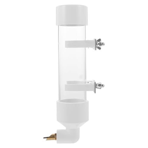 JUMPLAWN Dispensador de Agua Automático para Pájaros Grandes Transparente Accesorio para Jaulas de Periquitos y Aves Domésticas Contenedor de Agua Limpio y Práctico para Mascotas