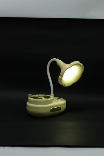 Image of Lexton 11 Inch Phonograph LED Table Lamp | Vintage Gramophone Design with Soft LED Glow, Switch Control & Eye-Care Reading Light for Kids, Bedroom, Bedside & Home Decor