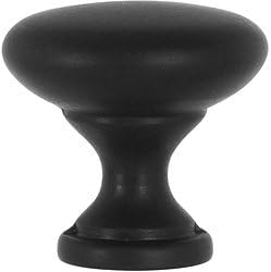Matte Black Round Kitchen Cabinet Knob