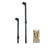 Benbuoo Foldable Aluminum Alloy Table Legs, 22-34" Adjustable Height, DIY Furniture for Saw Workbench RV Camping, Outdoor Desks, Set of 2