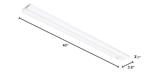 Getinlight 40-inch 3 Color Levels LED Under Cabinet Lighting, Hardwired or Plugged-in, Selectable White 2700K/3000K/4000K, Dimmable, White Finished, IN-0210-5 by GETINLIGHT - Image 9