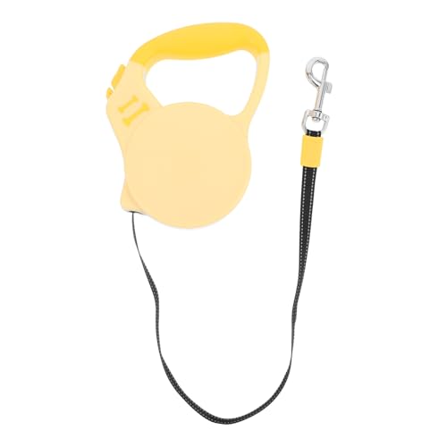 Generic Dog Leash Puppy Training Leash Dog Traction Running Rope Pet Telescopic Traction Rope Nylon Yellow