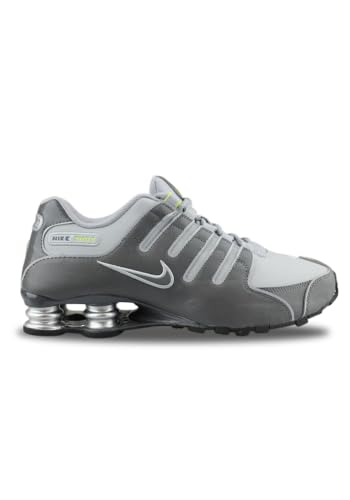 Nike Shox NZ, Zapatillas de Deporte Exterior Hombre, Gris Gris Dark Grey Dark Grey Wolf Grey Volt Black Metallic Silver, 42 EU