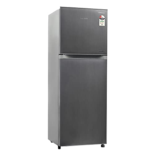 Image of Havells-Lloyd Refrigrator Double Door 276L 2Star InverterDark SteelToughened Glass /2N