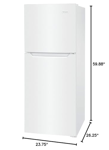 Frigidaire FFET1022UW 10.1 Cu. Ft. Compact Ada Top Freezer Refrigerator In White thumb #10