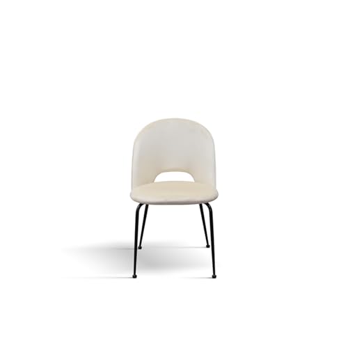 KONTE.DESIGN Avalon Silla, Metal, Beige, 4
